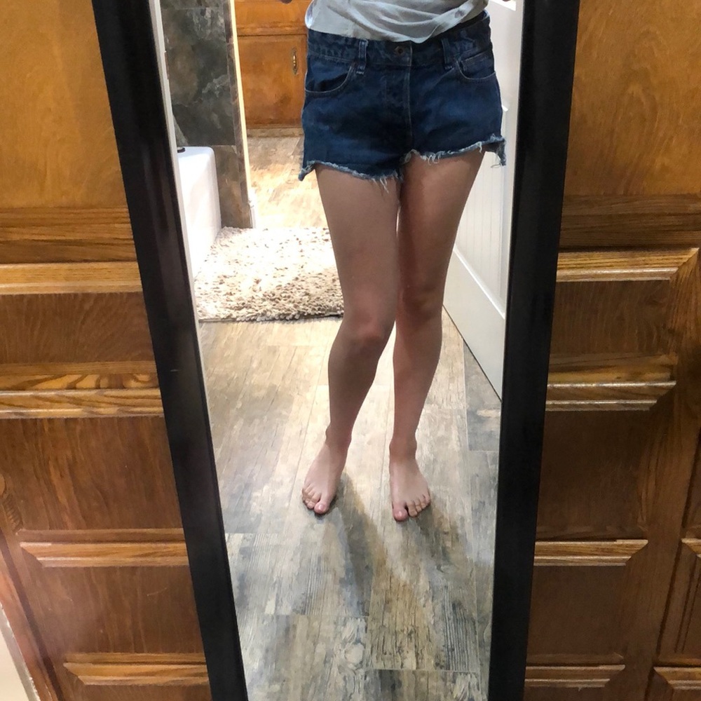 Free people jean shorts